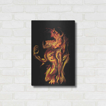 Luxe Metal Art 'I Am The Storm' by Michael Stewart, Metal Wall Art,16x24