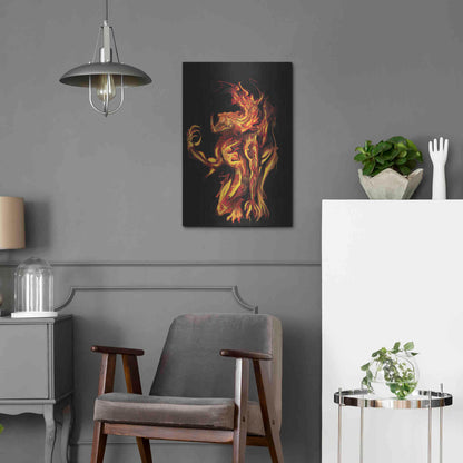 Luxe Metal Art 'I Am The Storm' by Michael Stewart, Metal Wall Art,16x24