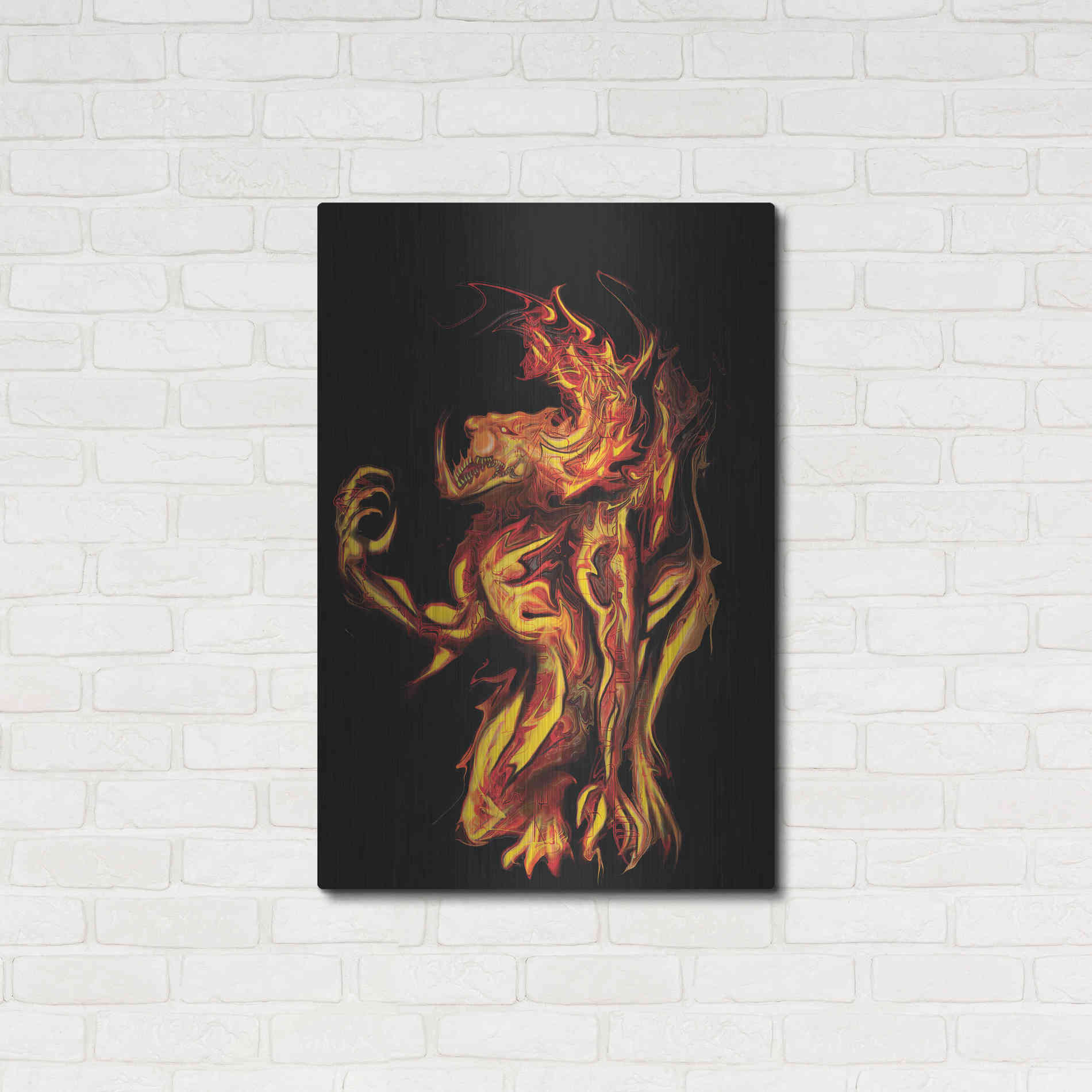 Luxe Metal Art 'I Am The Storm' by Michael Stewart, Metal Wall Art,24x36