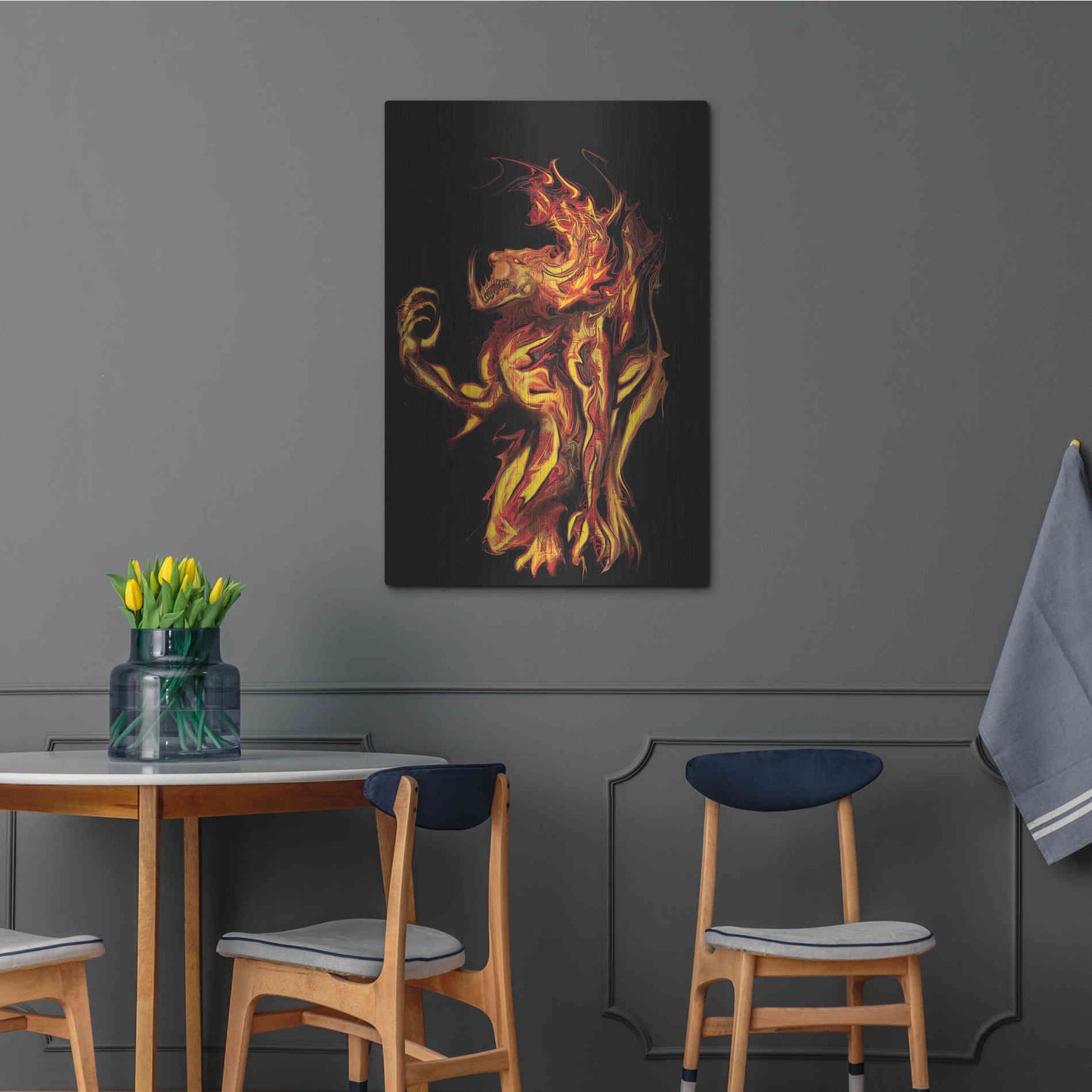 Luxe Metal Art 'I Am The Storm' by Michael Stewart, Metal Wall Art,24x36