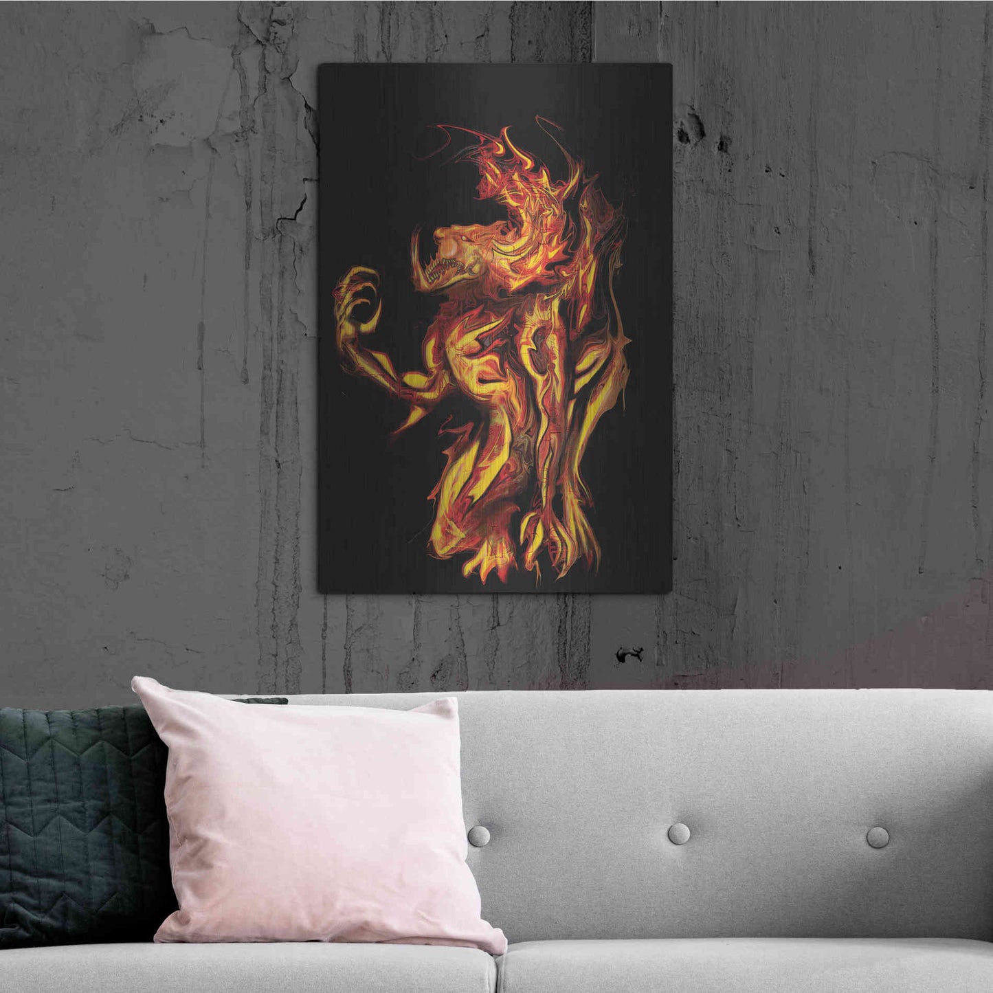 Luxe Metal Art 'I Am The Storm' by Michael Stewart, Metal Wall Art,24x36