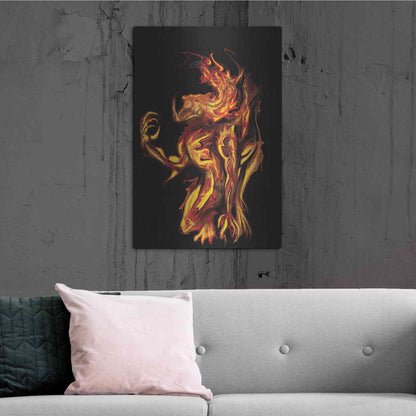 Luxe Metal Art 'I Am The Storm' by Michael Stewart, Metal Wall Art,24x36