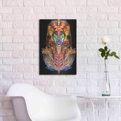 Luxe Metal Art 'Imortal Pharoah' by Michael Stewart, Metal Wall Art,16x24