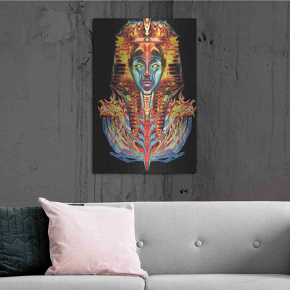 Luxe Metal Art 'Imortal Pharoah' by Michael Stewart, Metal Wall Art,24x36