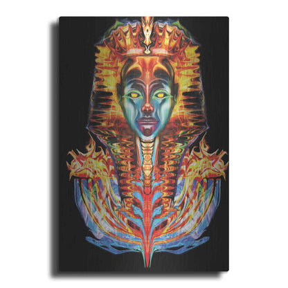 Luxe Metal Art 'Imortal Pharoah' by Michael Stewart, Metal Wall Art