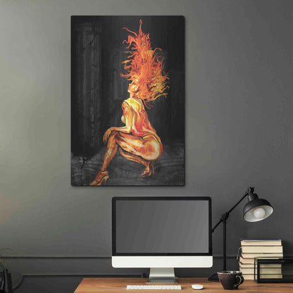 Luxe Metal Art 'Medusa' by Michael Stewart, Metal Wall Art,24x36