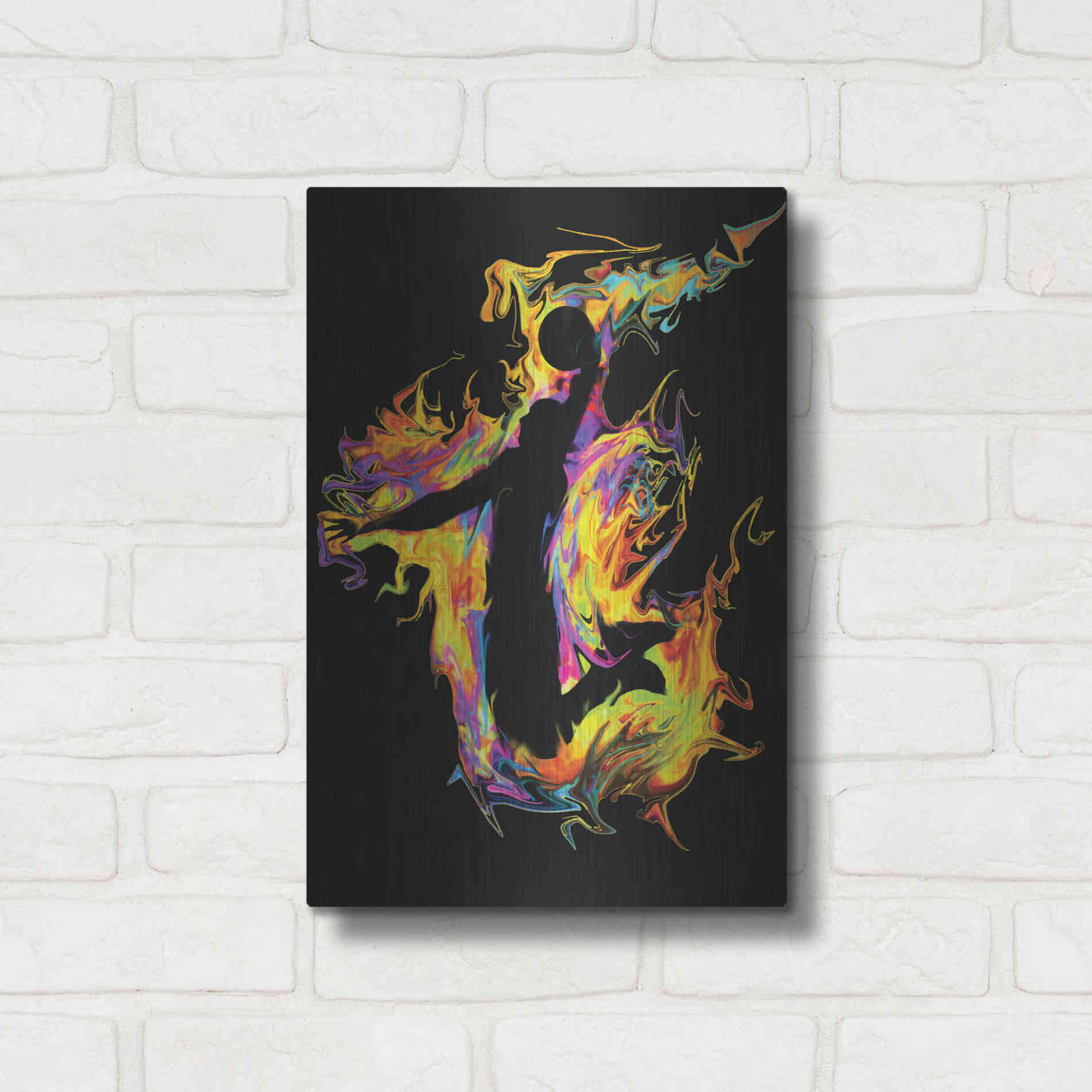 Luxe Metal Art 'Slam' by Michael Stewart, Metal Wall Art,12x16