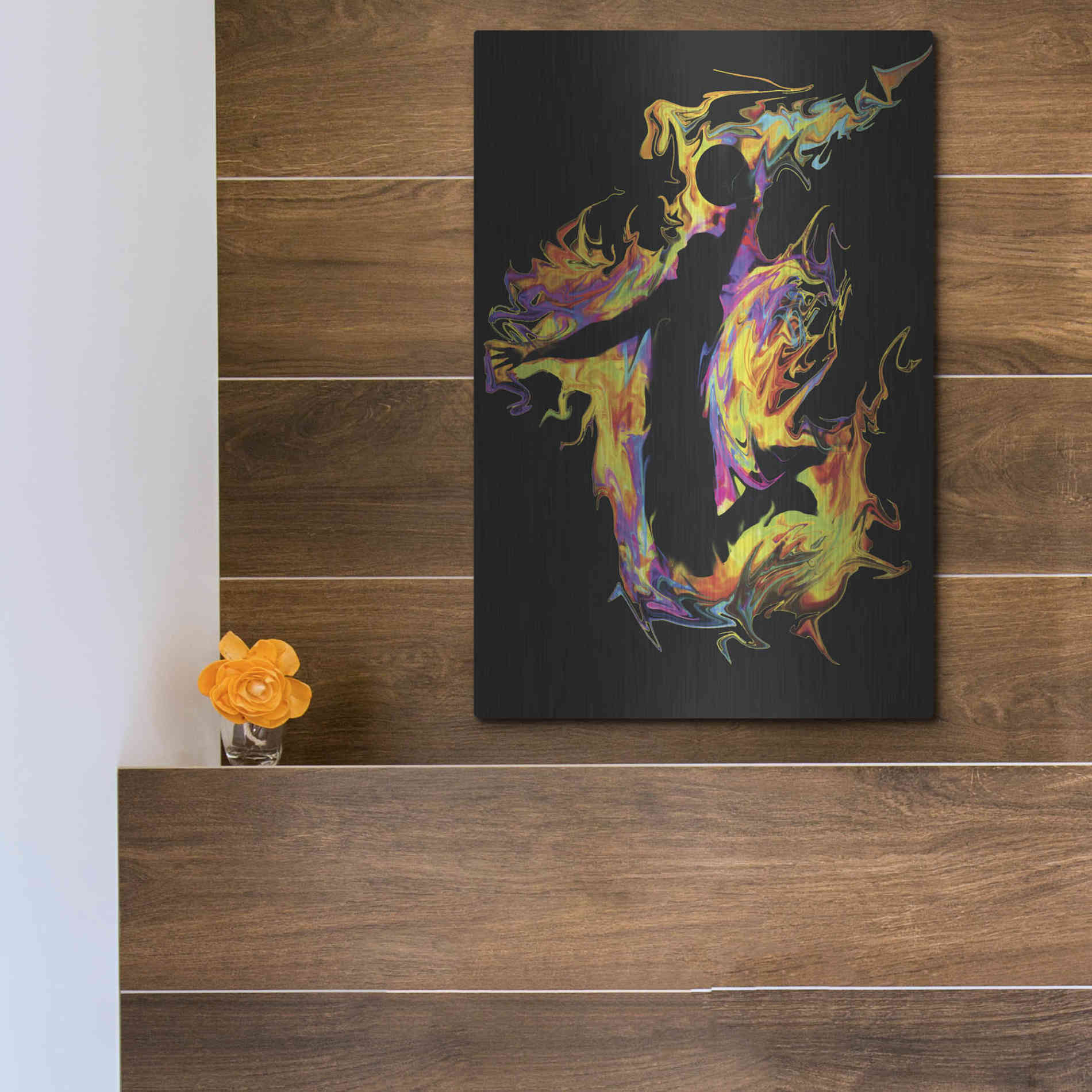 Luxe Metal Art 'Slam' by Michael Stewart, Metal Wall Art,12x16