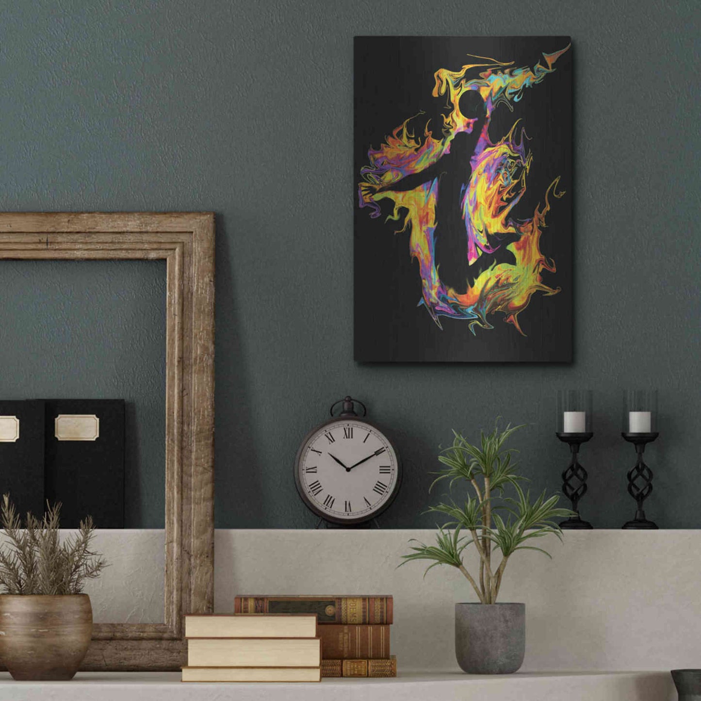 Luxe Metal Art 'Slam' by Michael Stewart, Metal Wall Art,12x16