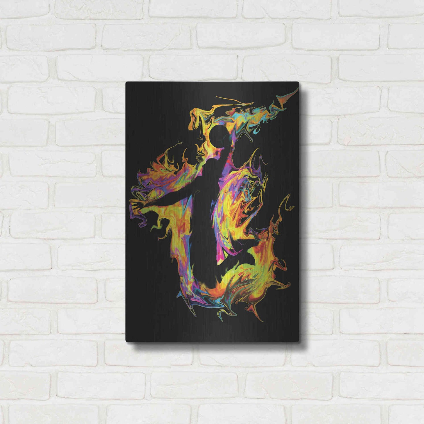 Luxe Metal Art 'Slam' by Michael Stewart, Metal Wall Art,16x24