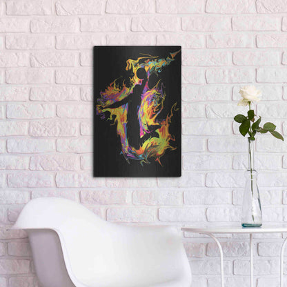 Luxe Metal Art 'Slam' by Michael Stewart, Metal Wall Art,16x24