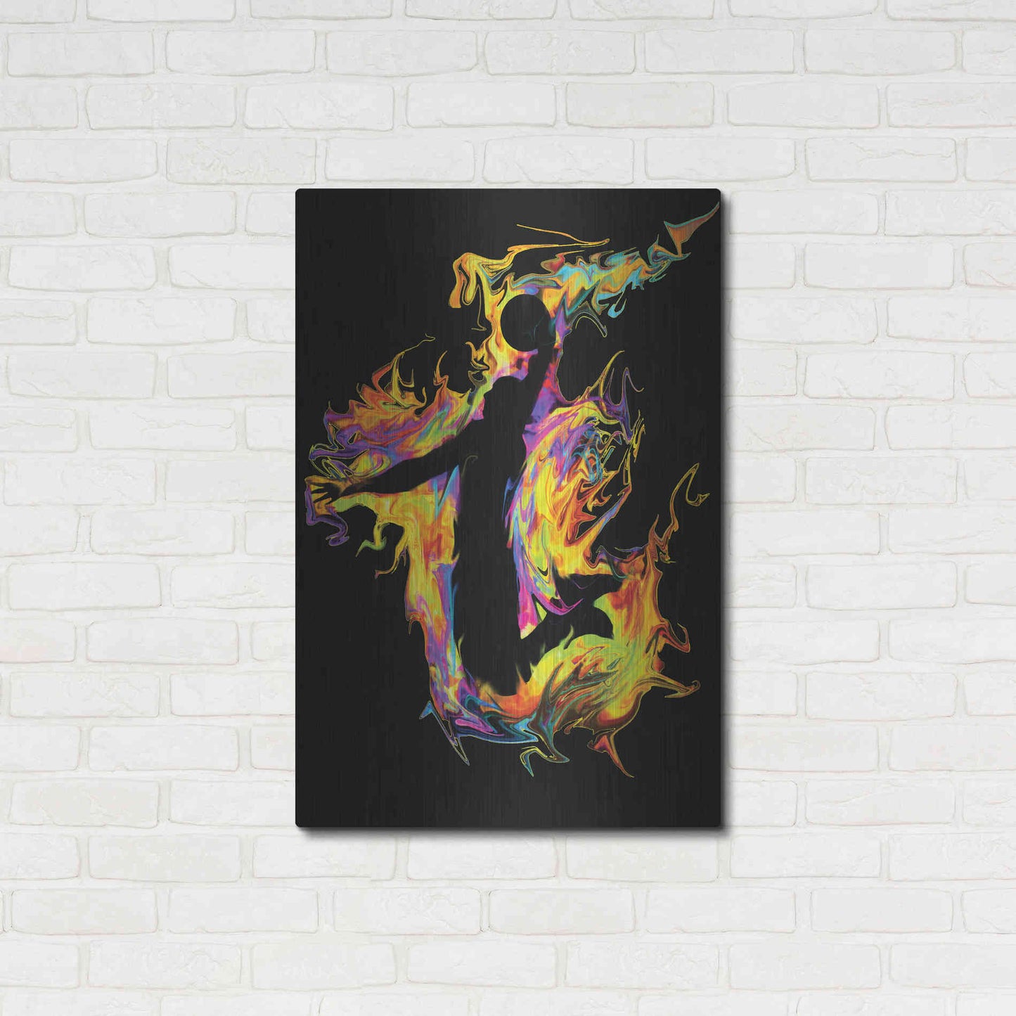 Luxe Metal Art 'Slam' by Michael Stewart, Metal Wall Art,24x36