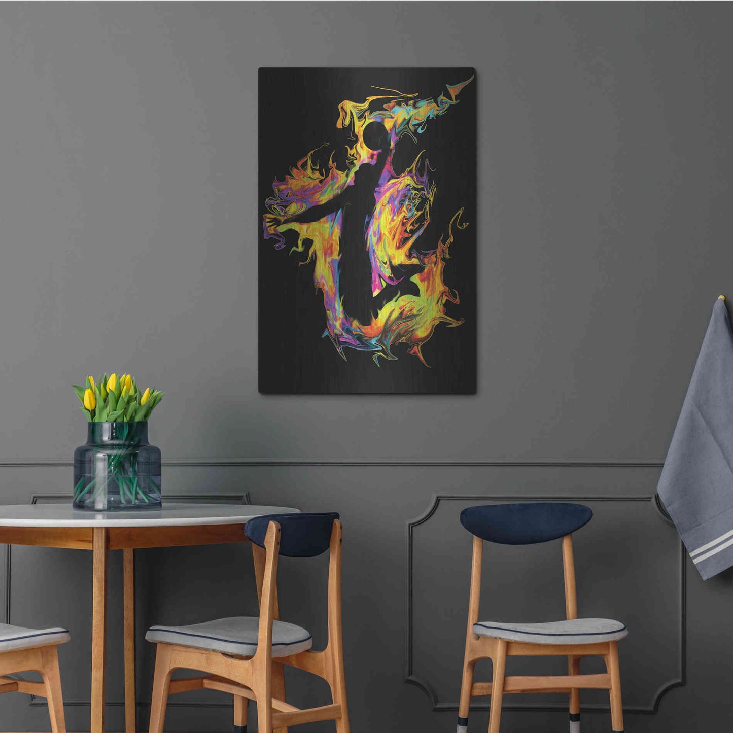 Luxe Metal Art 'Slam' by Michael Stewart, Metal Wall Art,24x36