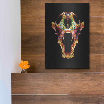 Luxe Metal Art 'Undead Lone Wolf' by Michael Stewart, Metal Wall Art,12x16