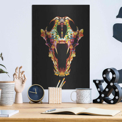 Luxe Metal Art 'Undead Lone Wolf' by Michael Stewart, Metal Wall Art,12x16