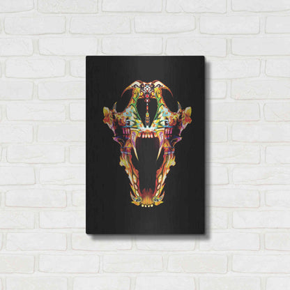 Luxe Metal Art 'Undead Lone Wolf' by Michael Stewart, Metal Wall Art,16x24