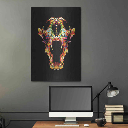 Luxe Metal Art 'Undead Lone Wolf' by Michael Stewart, Metal Wall Art,24x36