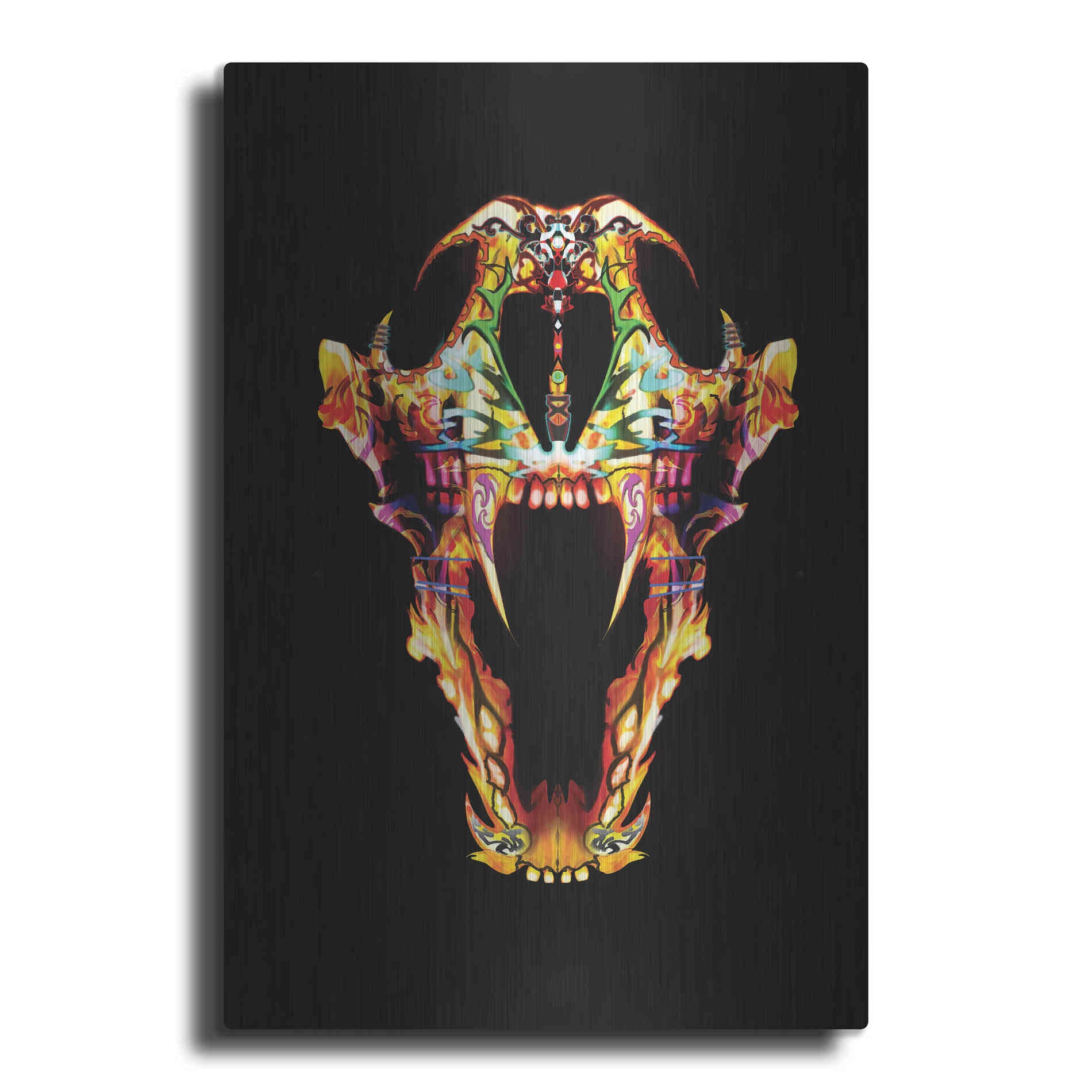 Luxe Metal Art 'Undead Lone Wolf' by Michael Stewart, Metal Wall Art