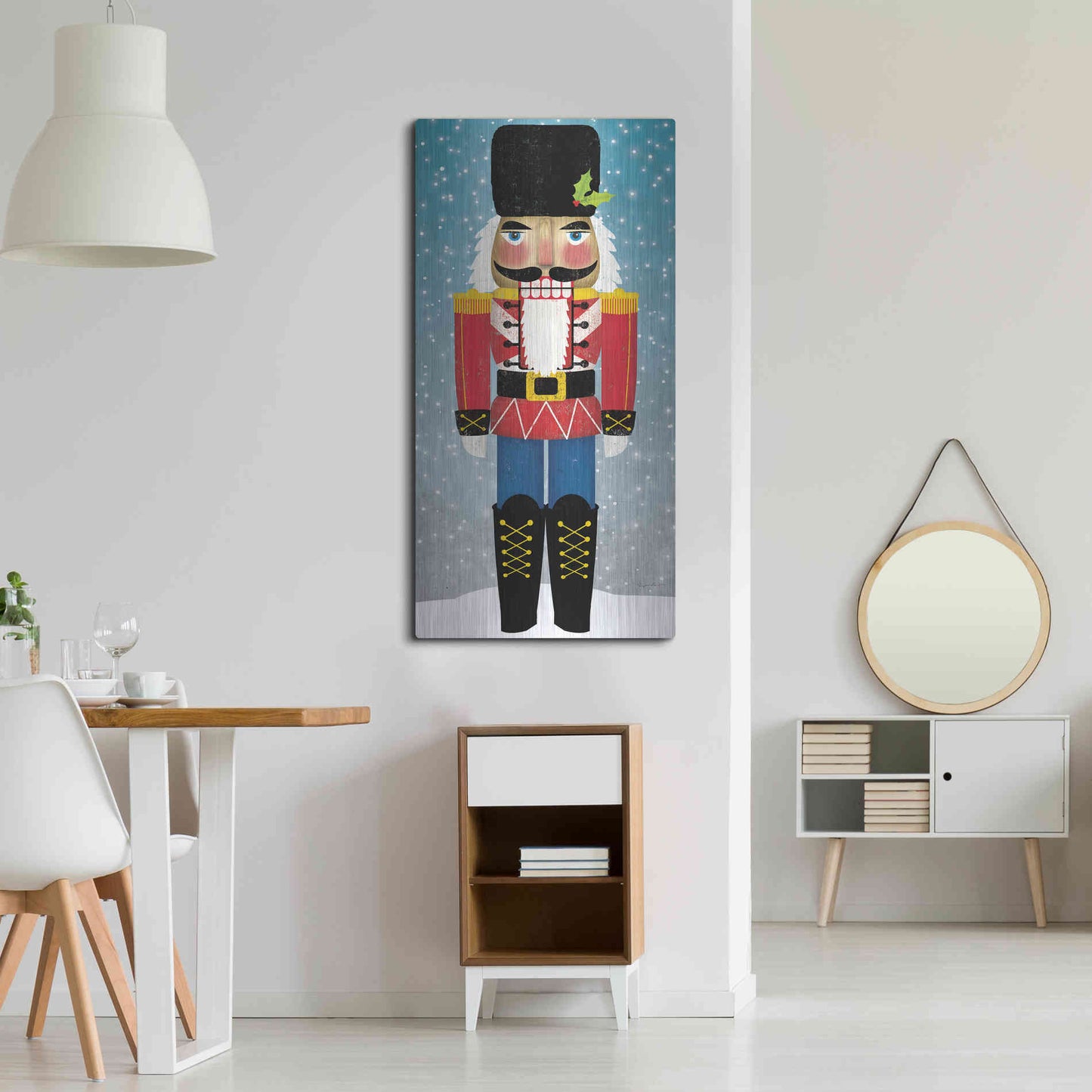 Luxe Metal Art 'Nutcracker Bright I' by Ryan Fowler, Metal Wall Art,24x48