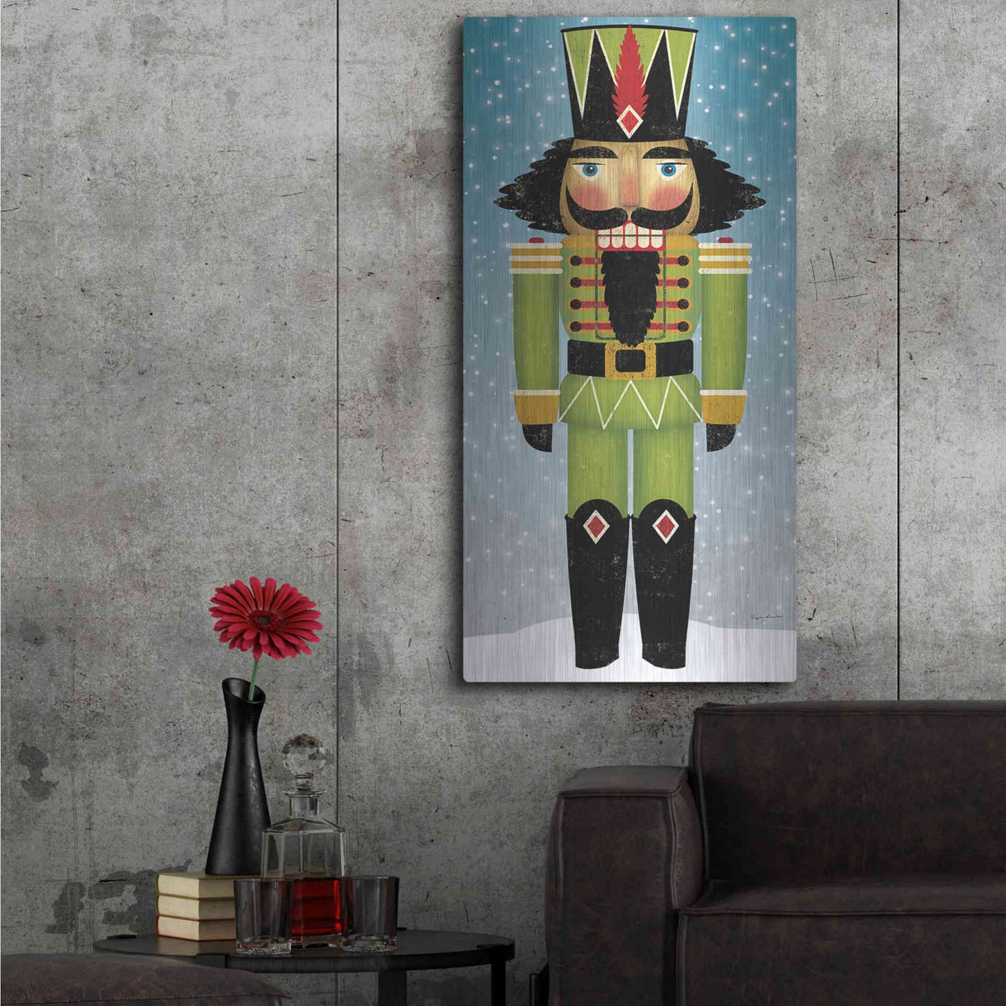 Luxe Metal Art 'Nutcracker Bright II' by Ryan Fowler, Metal Wall Art,24x48