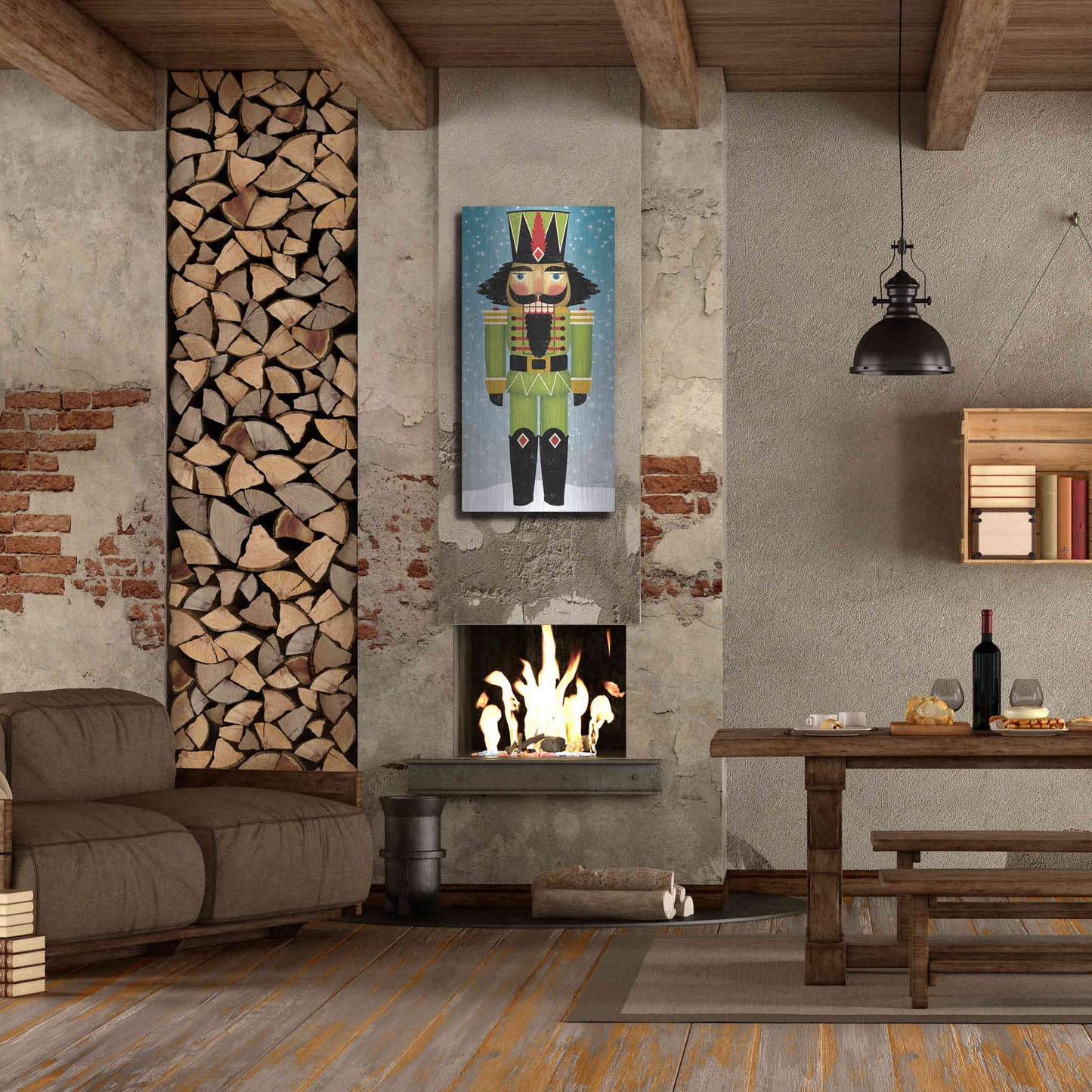 Luxe Metal Art 'Nutcracker Bright II' by Ryan Fowler, Metal Wall Art,24x48