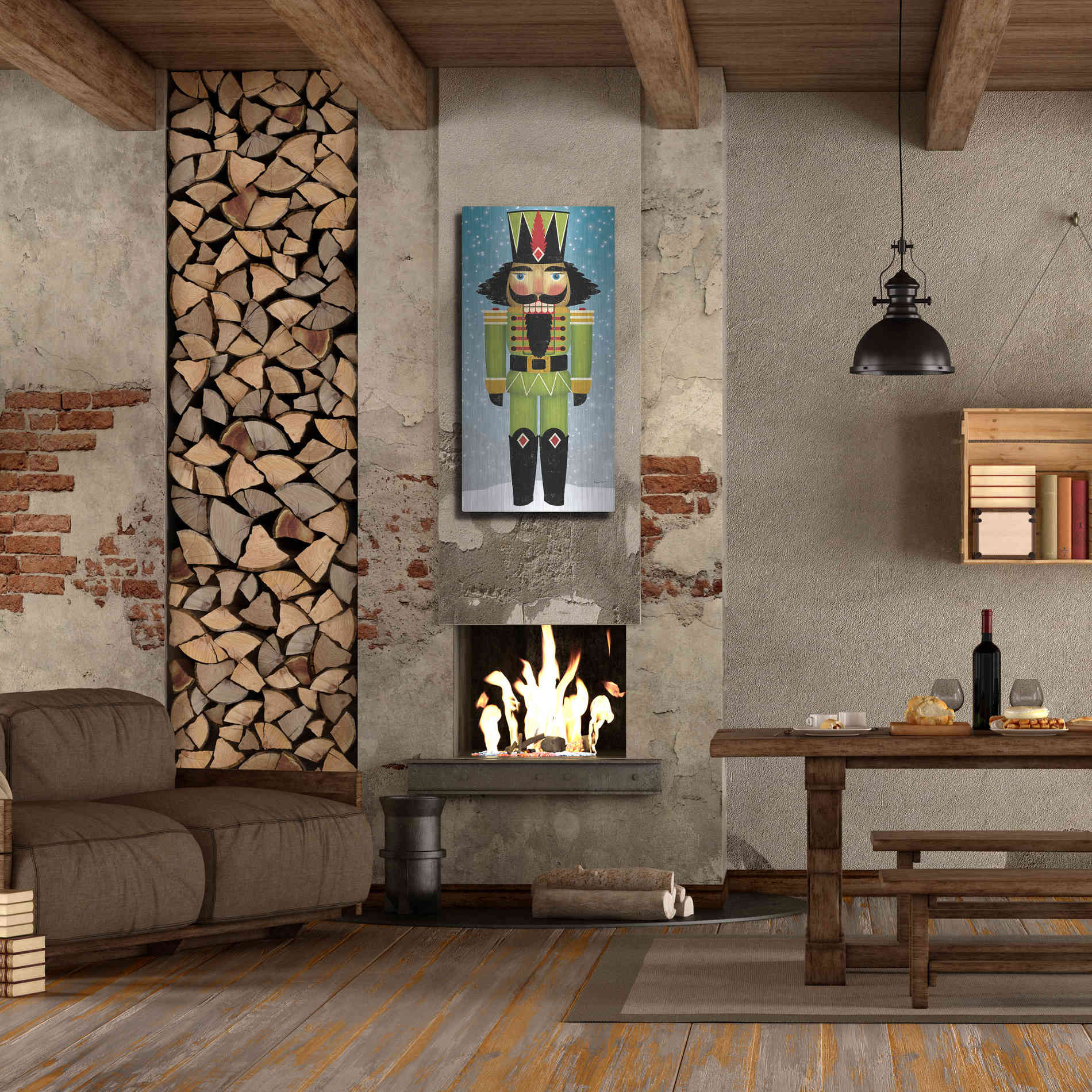 Luxe Metal Art 'Nutcracker Bright II' by Ryan Fowler, Metal Wall Art,24x48