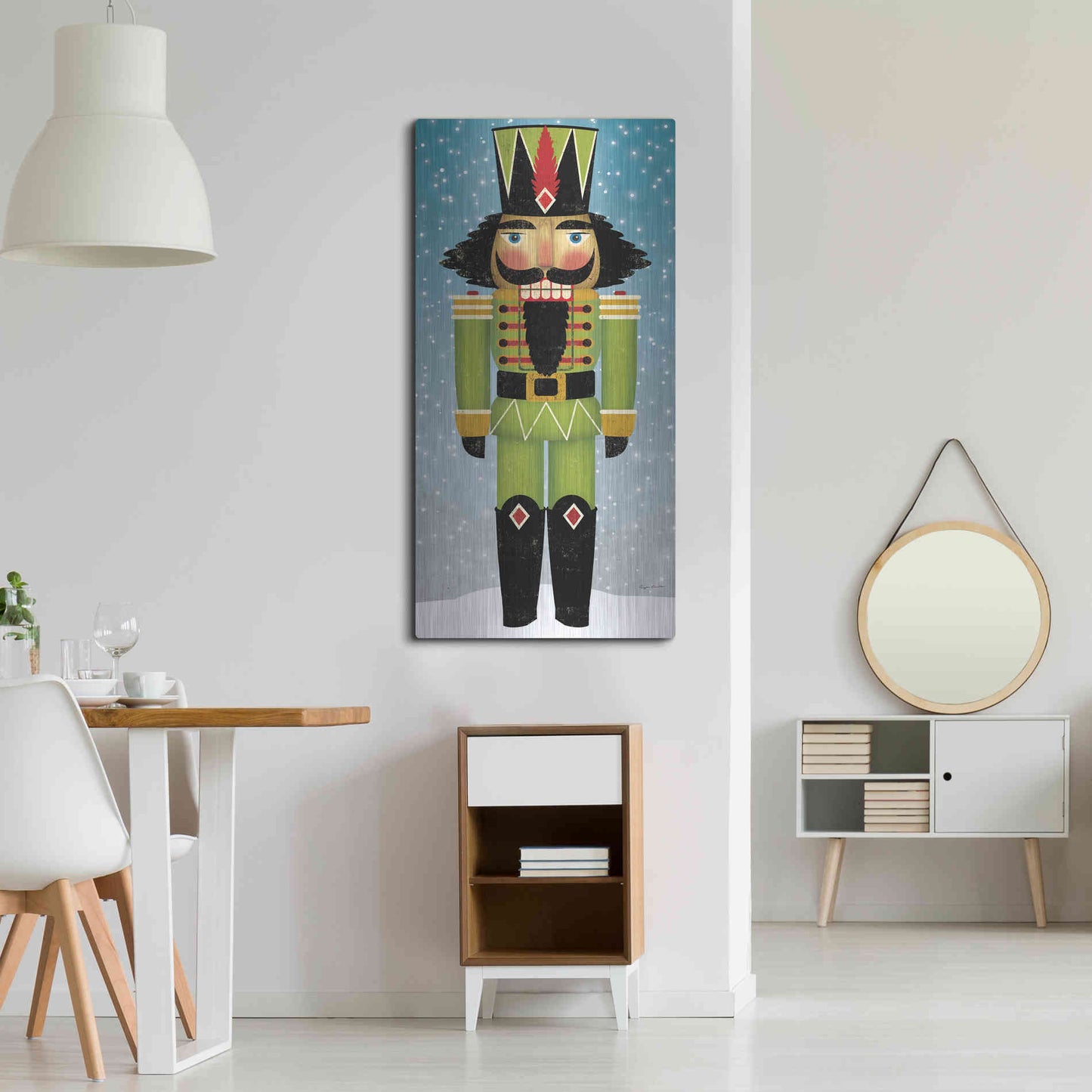 Luxe Metal Art 'Nutcracker Bright II' by Ryan Fowler, Metal Wall Art,24x48
