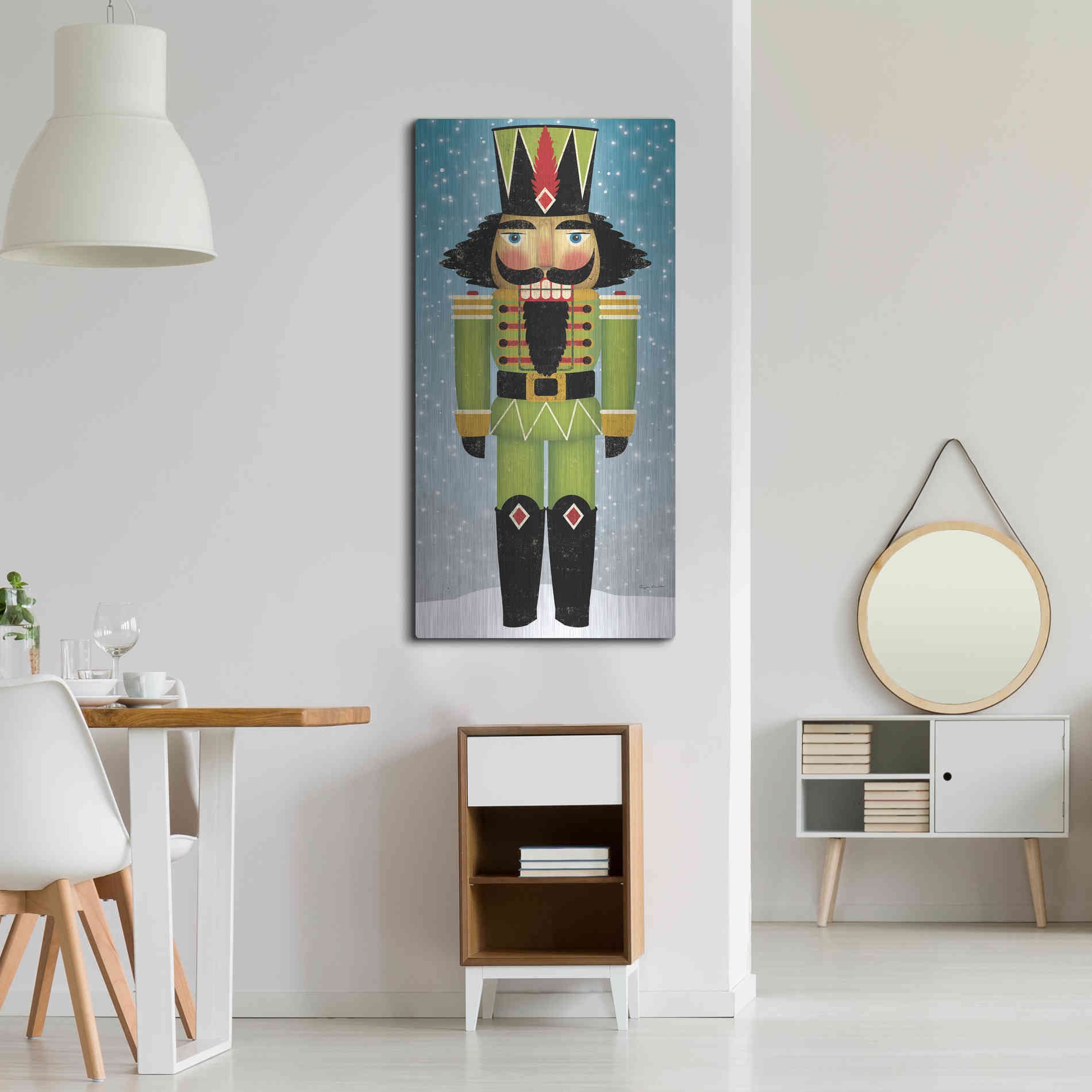 Luxe Metal Art 'Nutcracker Bright II' by Ryan Fowler, Metal Wall Art,24x48