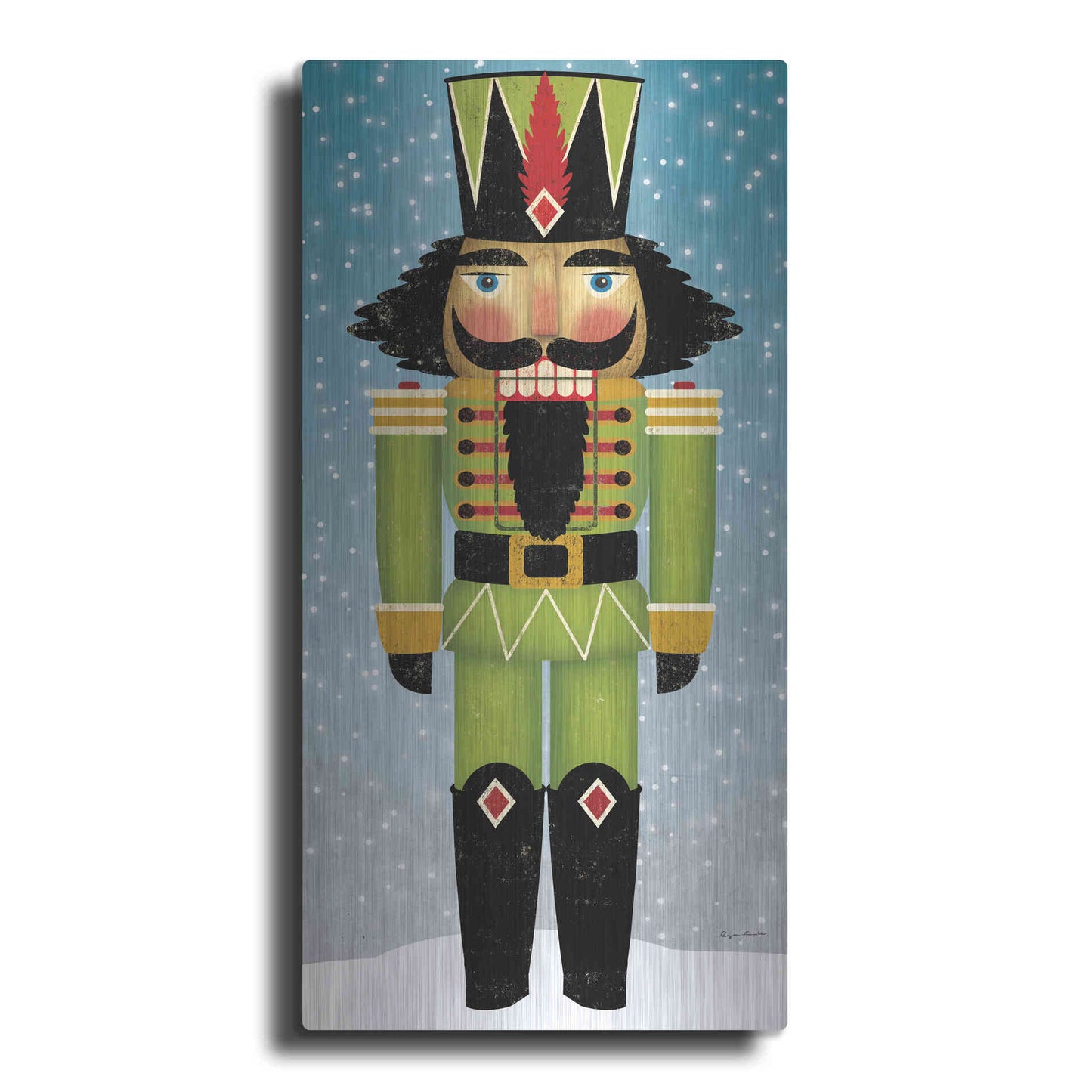 Luxe Metal Art 'Nutcracker Bright II' by Ryan Fowler, Metal Wall Art