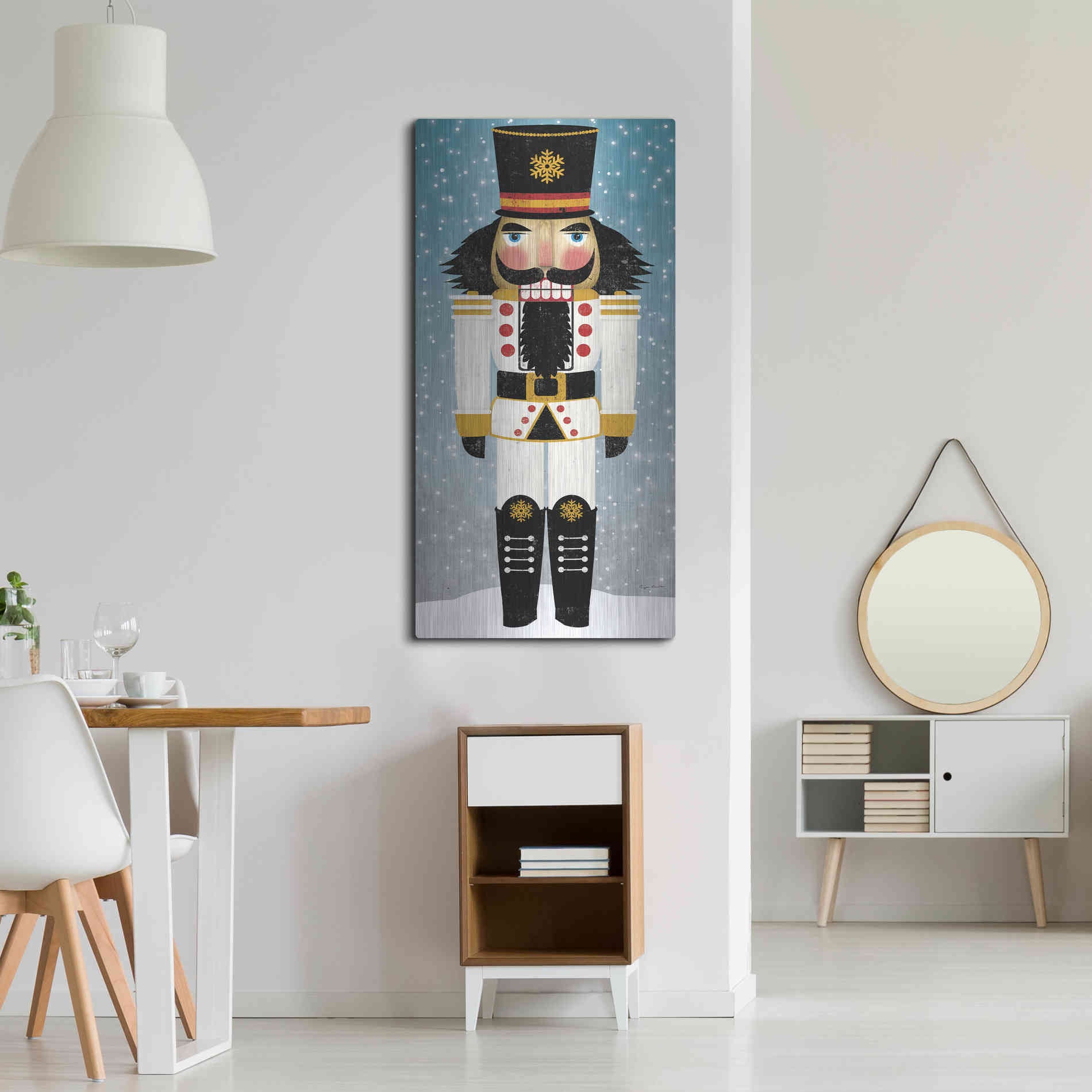 Luxe Metal Art 'Nutcracker Bright IV' by Ryan Fowler, Metal Wall Art,24x48