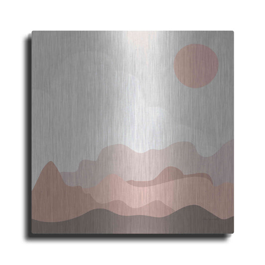 Luxe Metal Art 'Mountainous I' by Sara Zieve Miller, Metal Wall Art