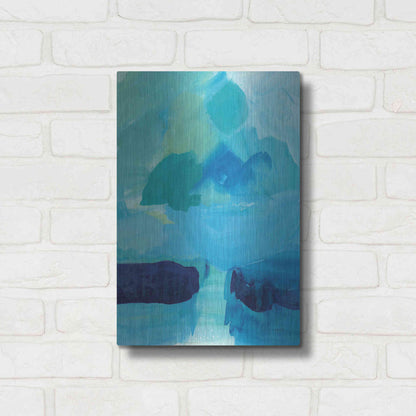 Luxe Metal Art 'Seascape I' by Lynn Mack, Metal Wall Art,12x16