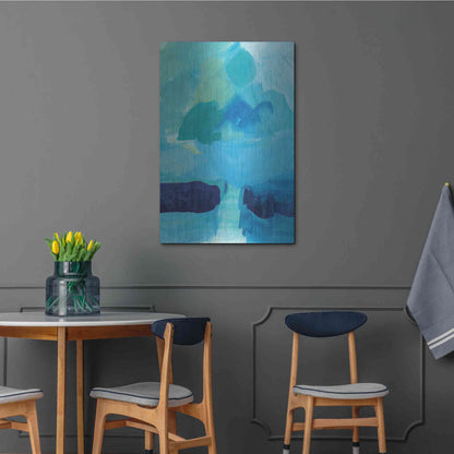 Luxe Metal Art 'Seascape I' by Lynn Mack, Metal Wall Art,24x36