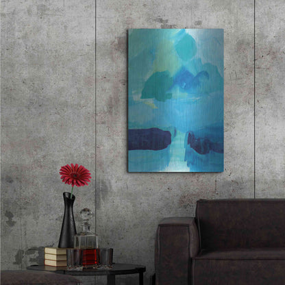 Luxe Metal Art 'Seascape I' by Lynn Mack, Metal Wall Art,24x36