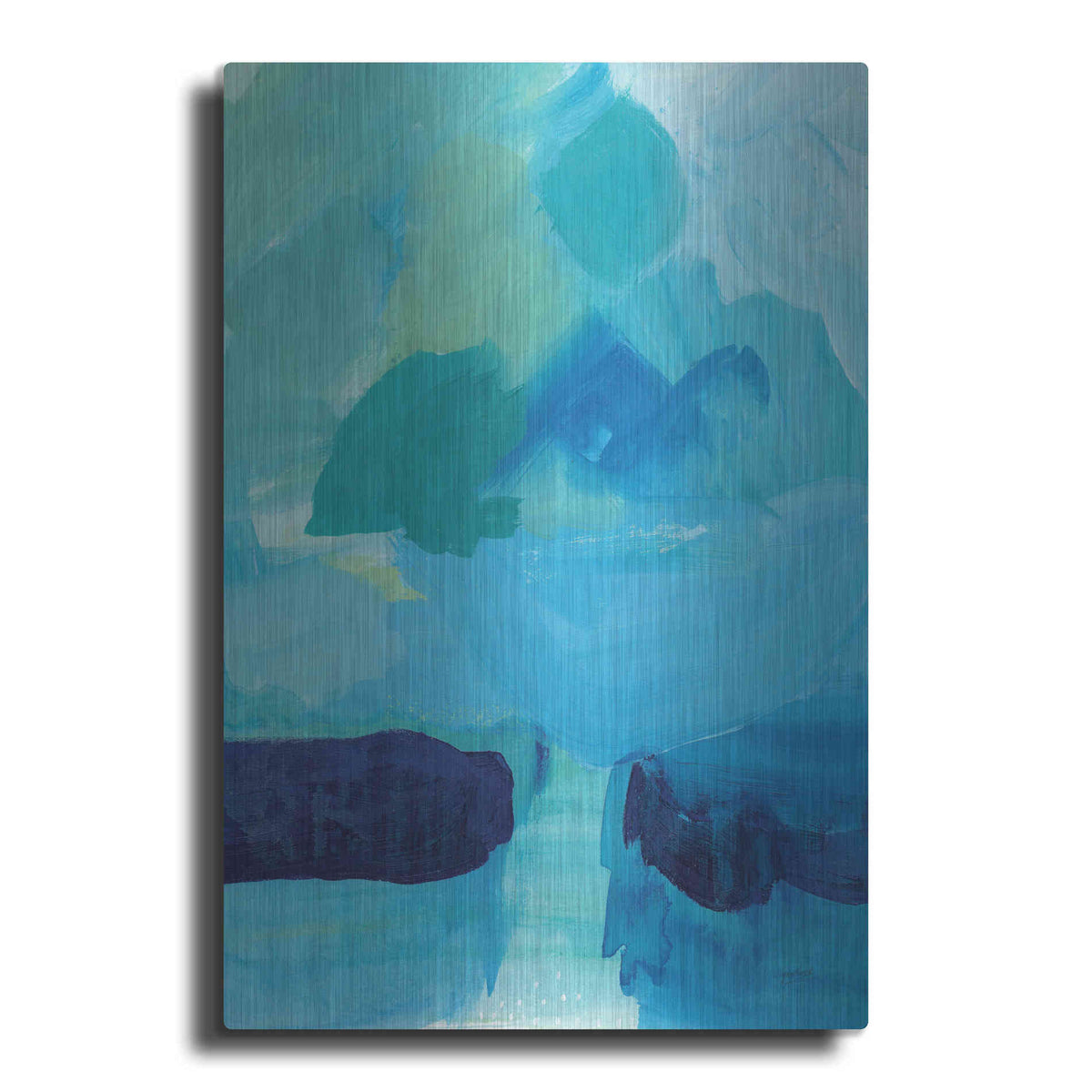 Luxe Metal Art 'Seascape I' by Lynn Mack, Metal Wall Art