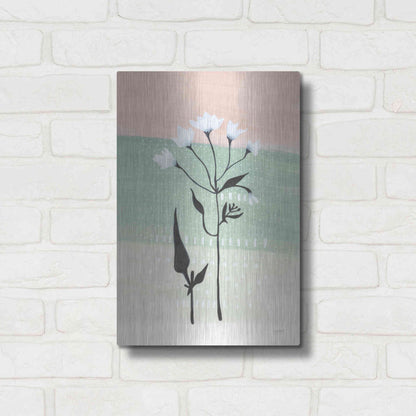 Luxe Metal Art 'Jasmine Delight I' by Lynn Mack, Metal Wall Art,12x16