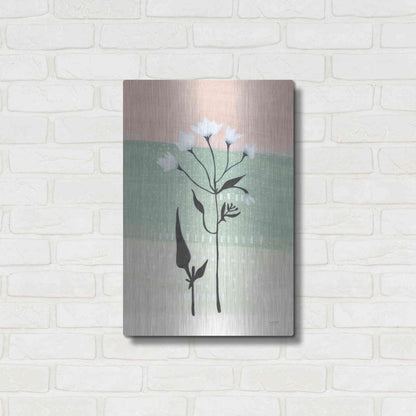 Luxe Metal Art 'Jasmine Delight I' by Lynn Mack, Metal Wall Art,16x24