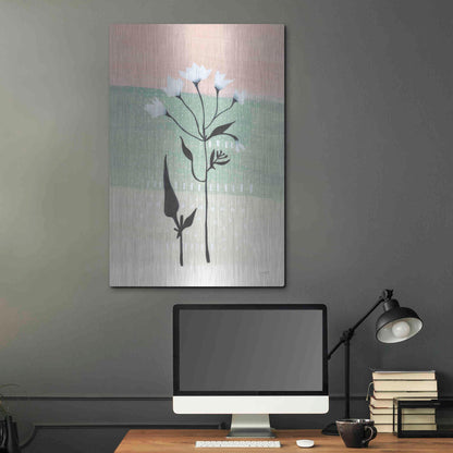 Luxe Metal Art 'Jasmine Delight I' by Lynn Mack, Metal Wall Art,24x36