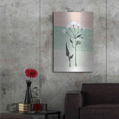 Luxe Metal Art 'Jasmine Delight I' by Lynn Mack, Metal Wall Art,24x36