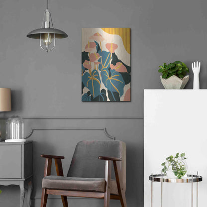 Luxe Metal Art 'Anthurium' by Megan Gallagher, Metal Wall Art,16x24