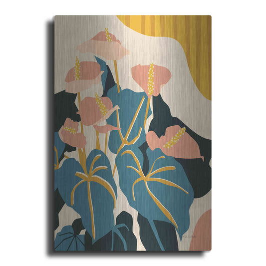 Luxe Metal Art 'Anthurium' by Megan Gallagher, Metal Wall Art