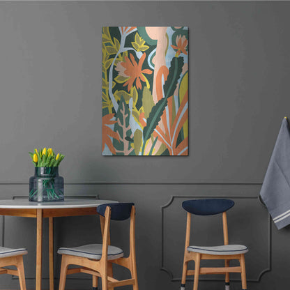 Luxe Metal Art 'Cactus Flower' by Megan Gallagher, Metal Wall Art,24x36