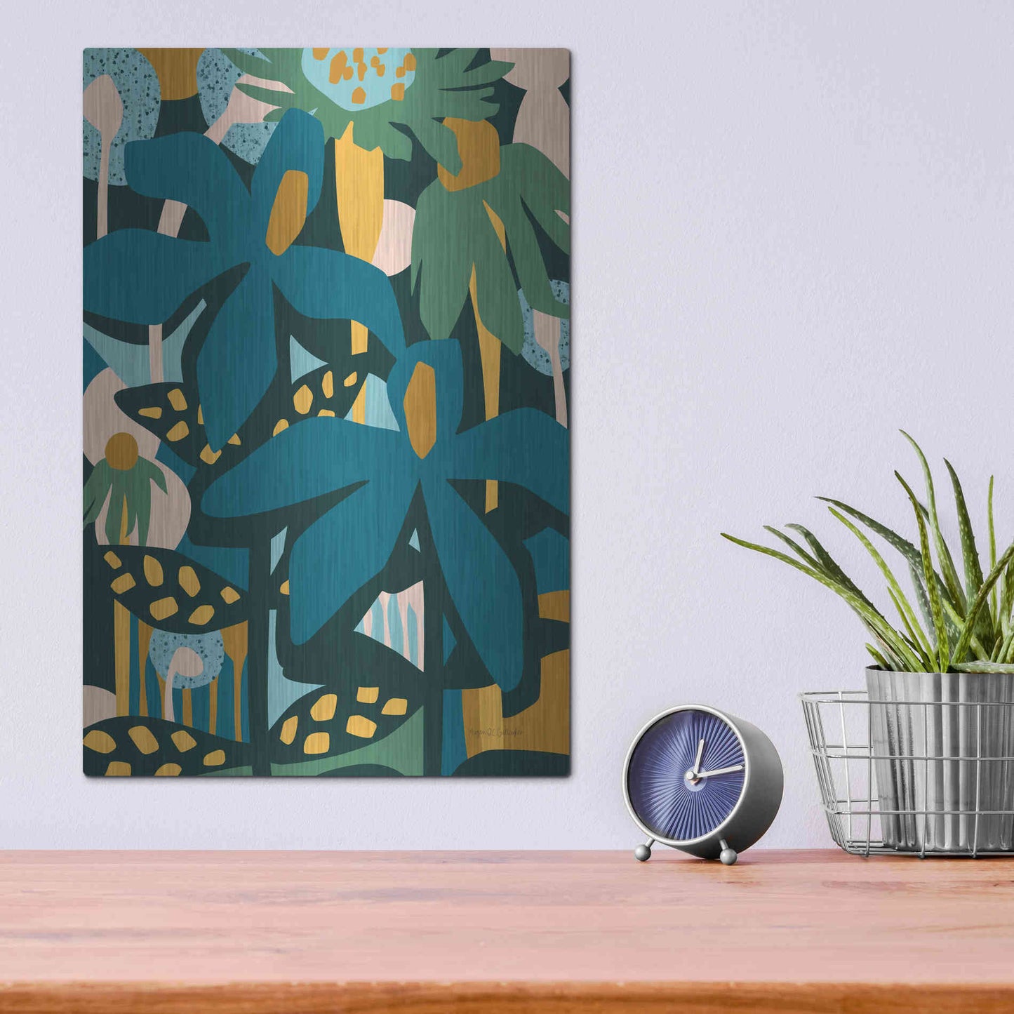 Luxe Metal Art 'Color Your Life' by Megan Gallagher, Metal Wall Art,12x16