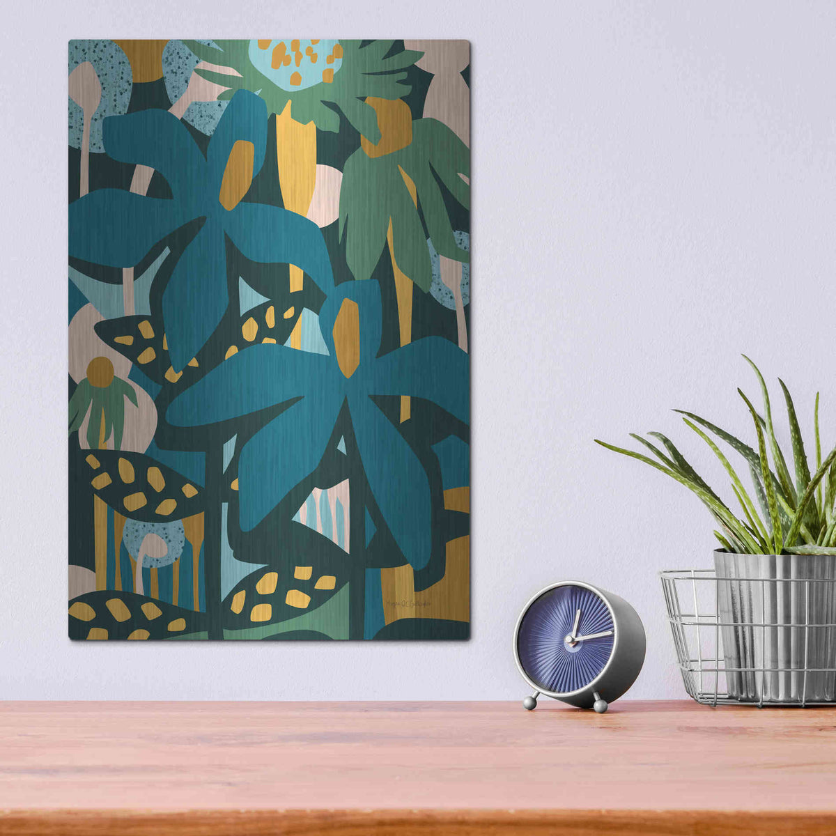 Luxe Metal Art 'Color Your Life' by Megan Gallagher, Metal Wall Art,12x16