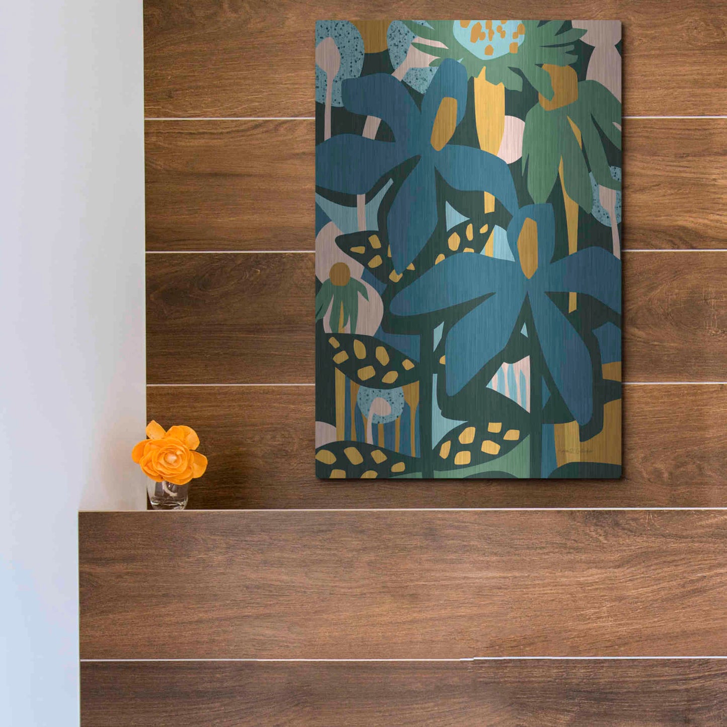 Luxe Metal Art 'Color Your Life' by Megan Gallagher, Metal Wall Art,12x16