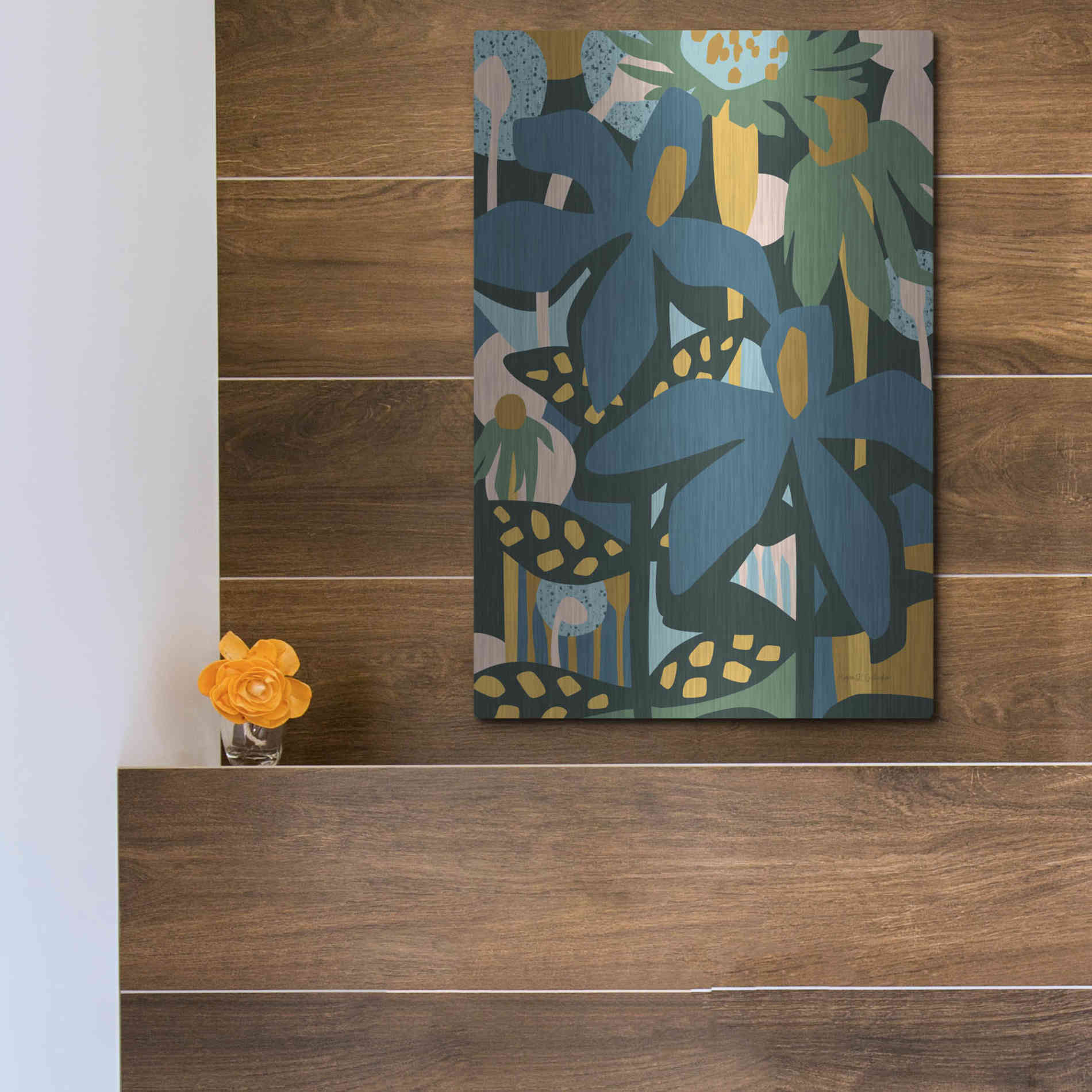 Luxe Metal Art 'Color Your Life' by Megan Gallagher, Metal Wall Art,12x16