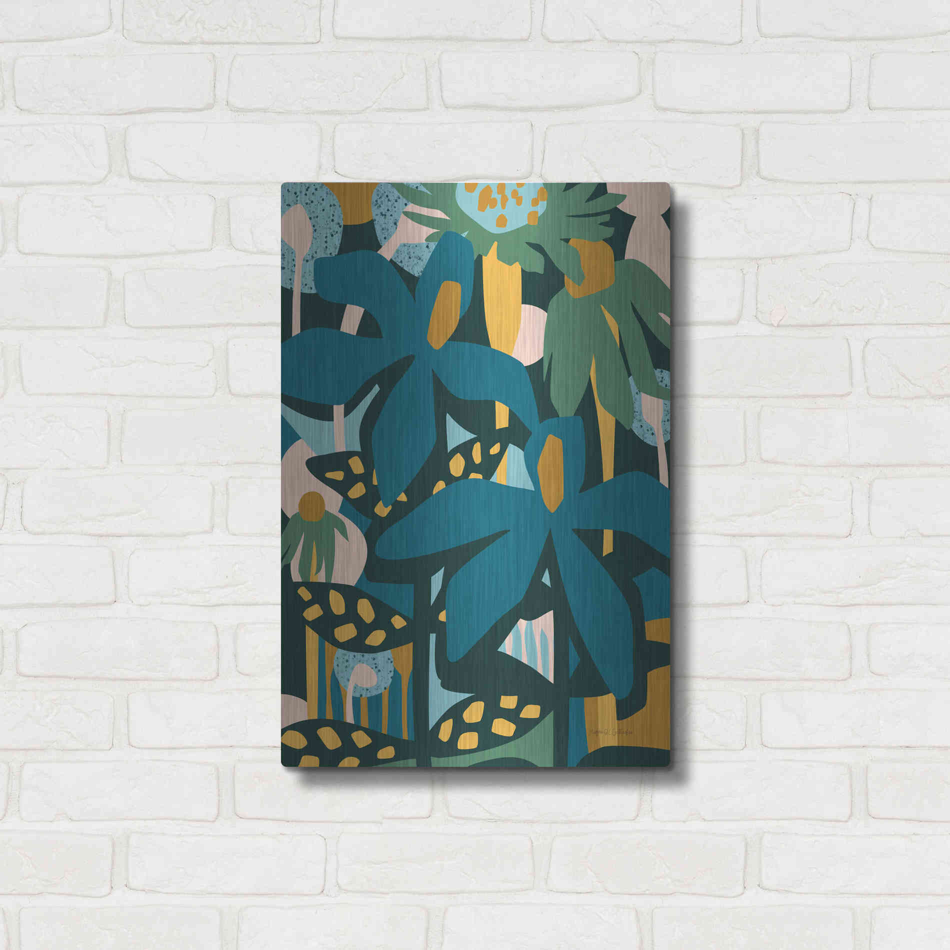 Luxe Metal Art 'Color Your Life' by Megan Gallagher, Metal Wall Art,16x24