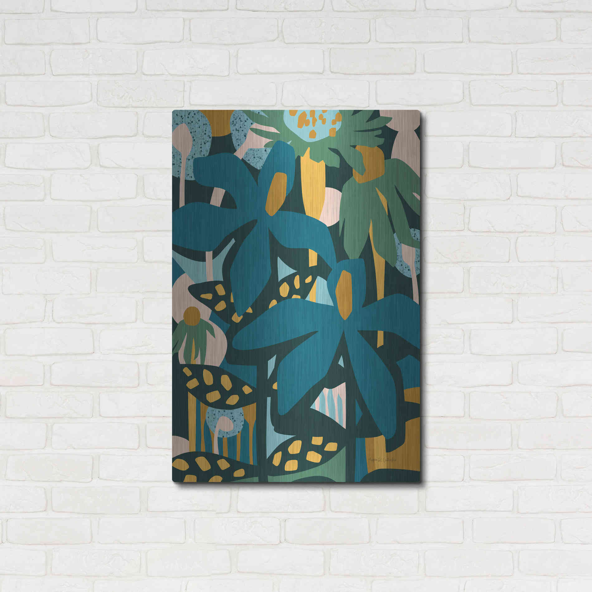 Luxe Metal Art 'Color Your Life' by Megan Gallagher, Metal Wall Art,24x36