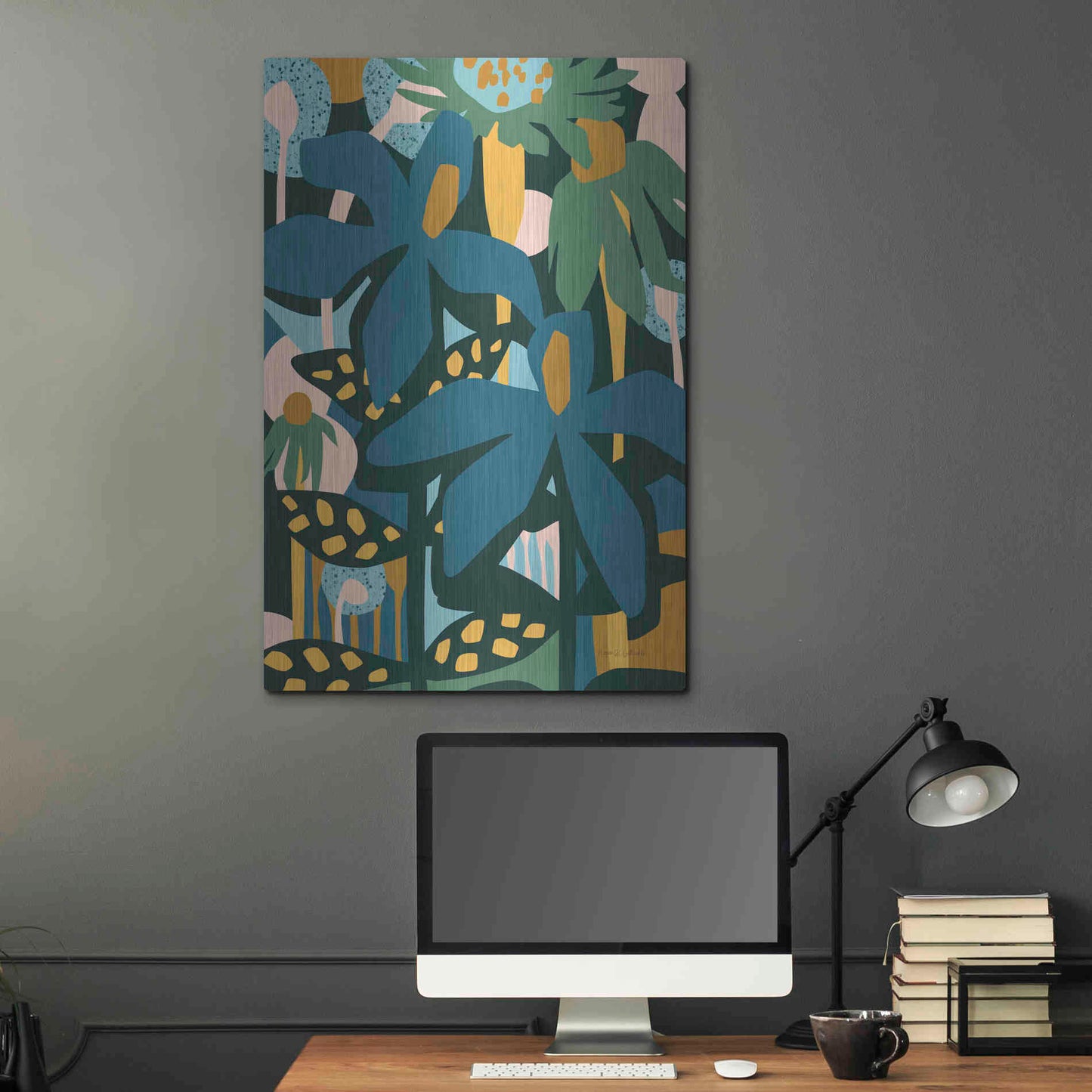 Luxe Metal Art 'Color Your Life' by Megan Gallagher, Metal Wall Art,24x36