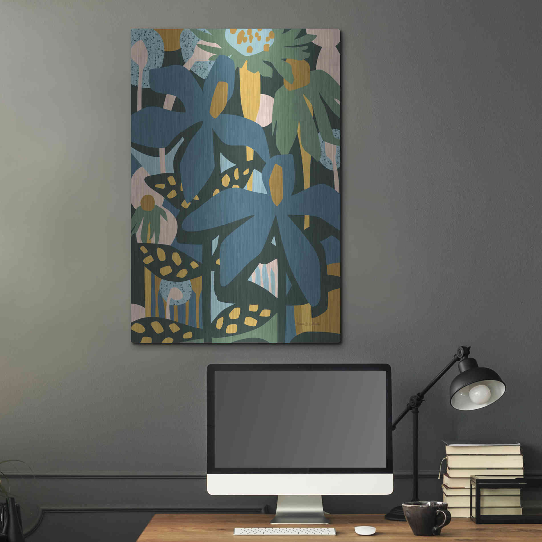 Luxe Metal Art 'Color Your Life' by Megan Gallagher, Metal Wall Art,24x36